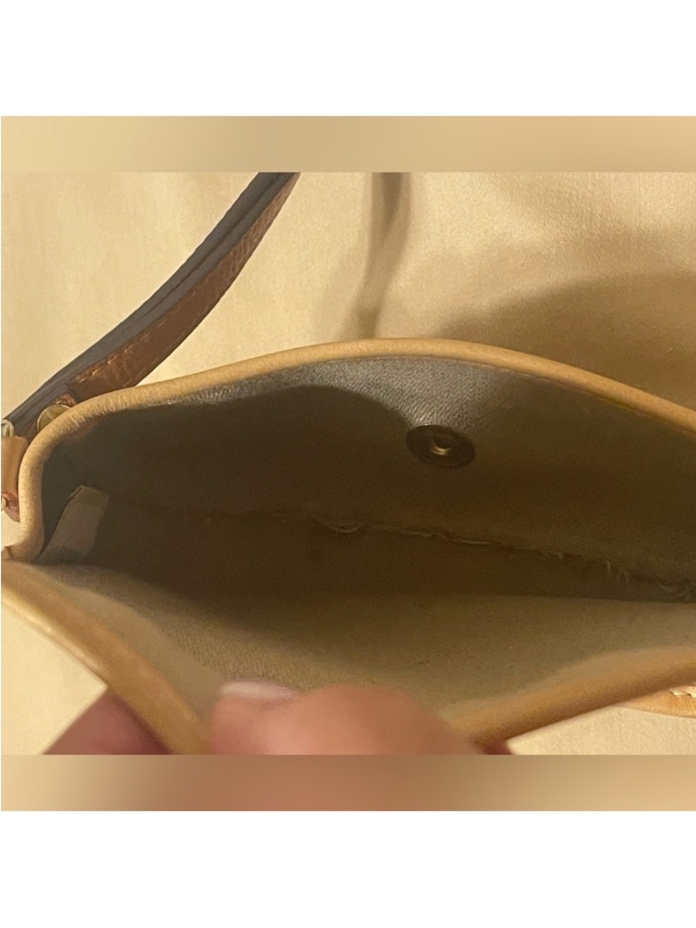 Dooney & Bourke Mustard Tan Monogram Crossbody - Picture 5 of 6